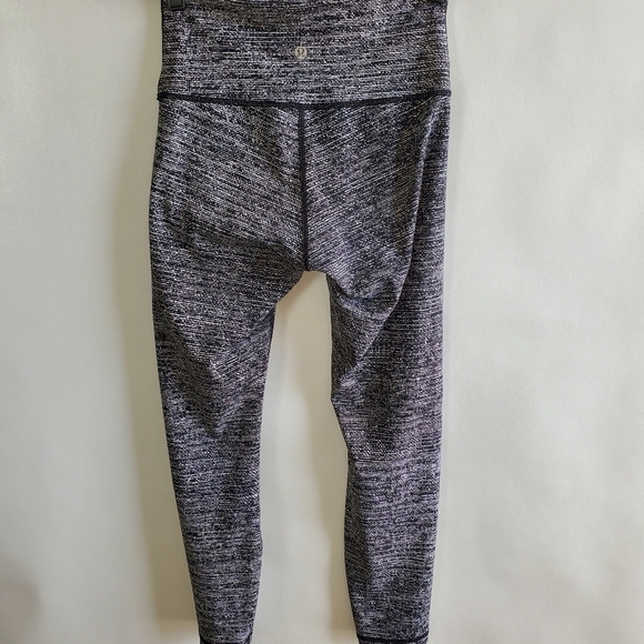 Lululemon Athletica Wunder Under High Rise Coco Pique Black Size 6 - Picture 5 of 12